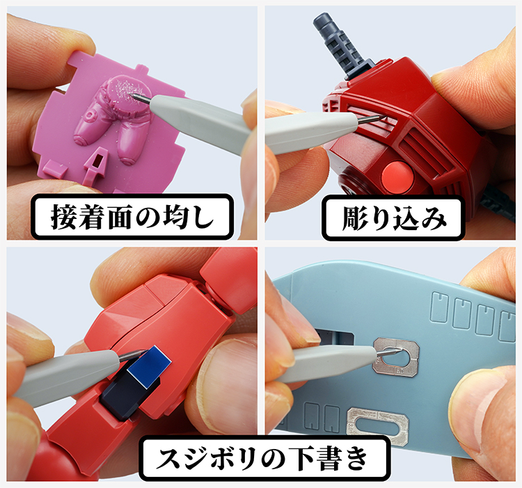 BMCタガネ、スジボリ（スジ彫り）工具です。ガンプラ